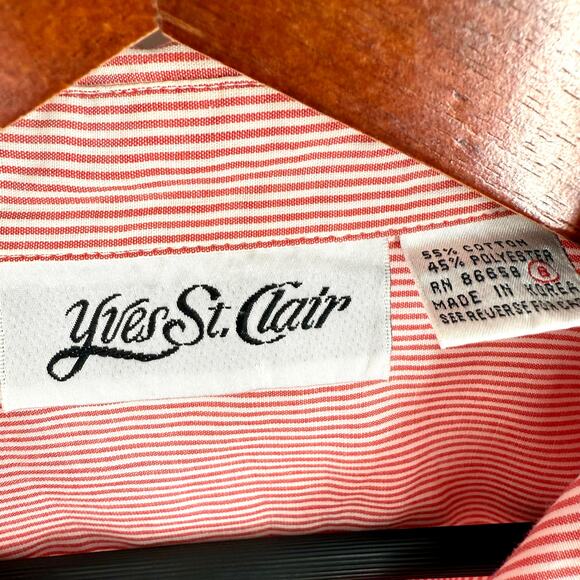 Yves St. Clair Womens Sz 8 White Red Ladybug Insect Blouse Shirt Top Artsy - Picture 2 of 6